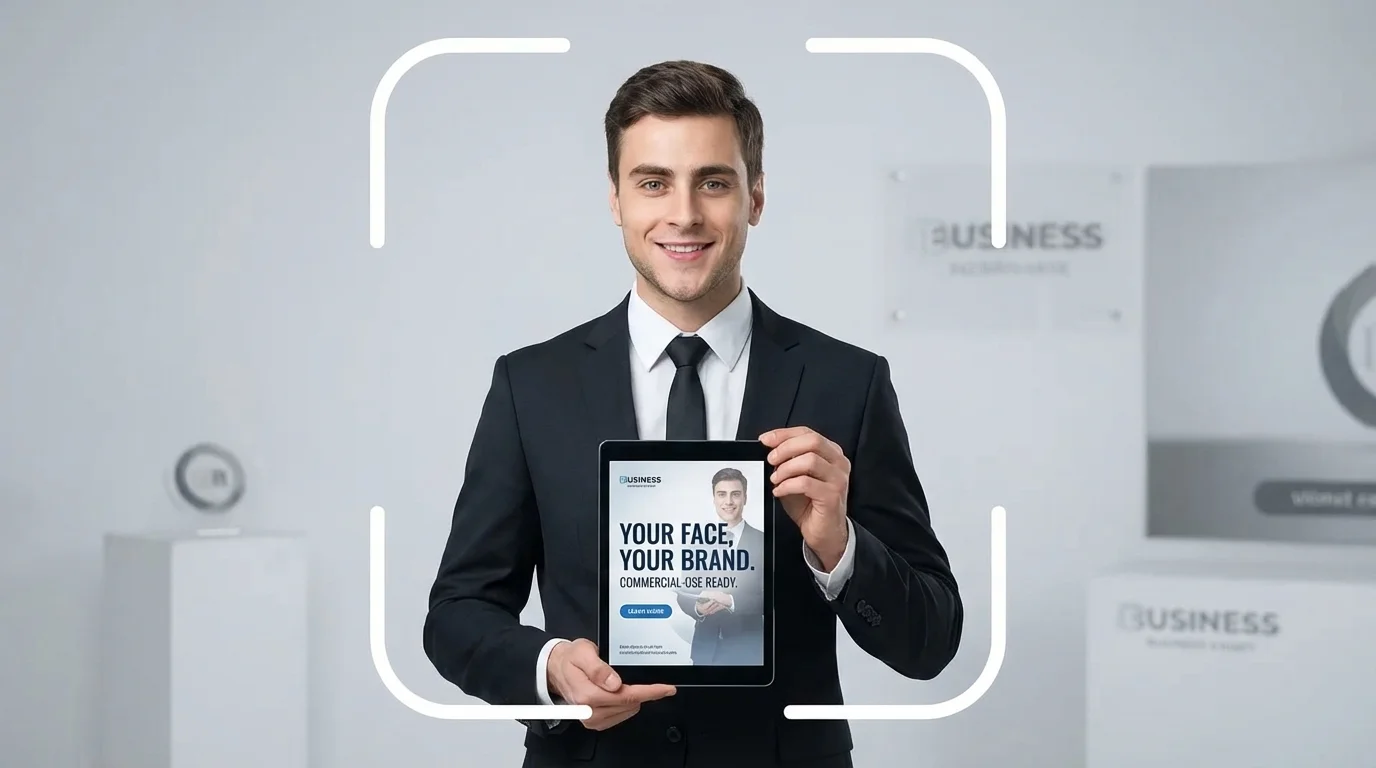 AI face swap commercial use image